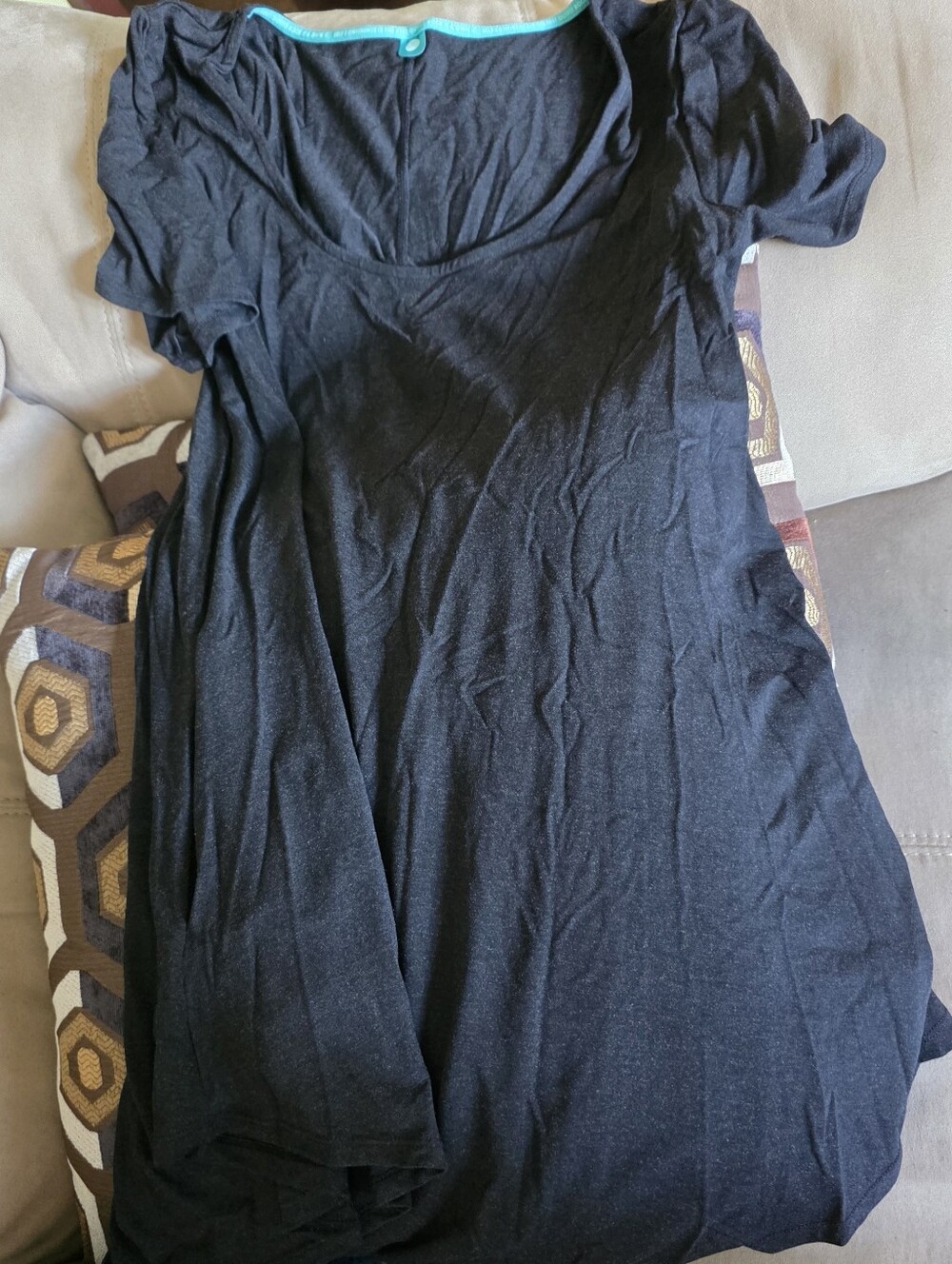 Sweetlegs Dark Charcoal Swing Top Sz S